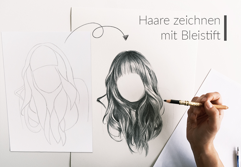 Bilder von Frisuren mittellang: Zeichnen lernen mit coolen Haaren!